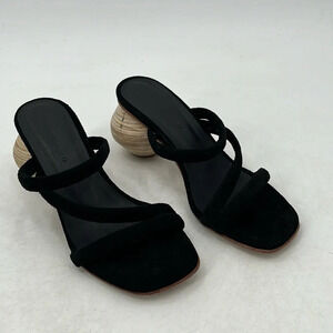 Huma Blanco Diana Sandal in Coal Suede - Size 6 (36)